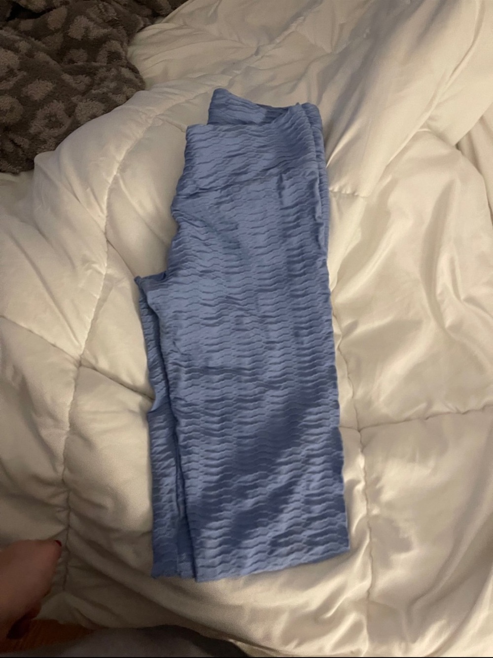 Booty by Brabants Light Blue Textured Leggings